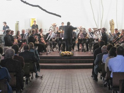 Concert 3 in 1 door de A.M. Brassband Antwerpen op zondag 29 september 2013 in de Sint-Anna-ten-Drieënkerk, Antwerpen Linkeroever